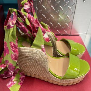 Salvatore Ferragamo Leuca Lemon Sandals Shoes